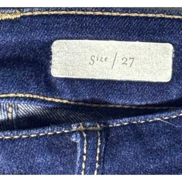 Pilcro Anthropologie Womens Ankle Gold Button Detail Denim Jeans 27 x 29 - Picture 3 of 6